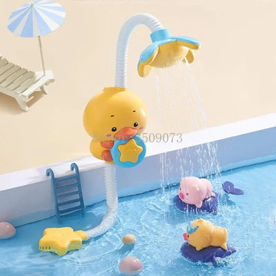 Fidtoy Pequeño Bado / Rociador de Agua Poussin – Juguete de Baño Interactivo para Niños Pequeños