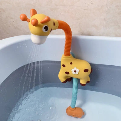 Rociador de chorro de agua jirafa Little Bado – Juguete interactivo para el baño para niños pequeños