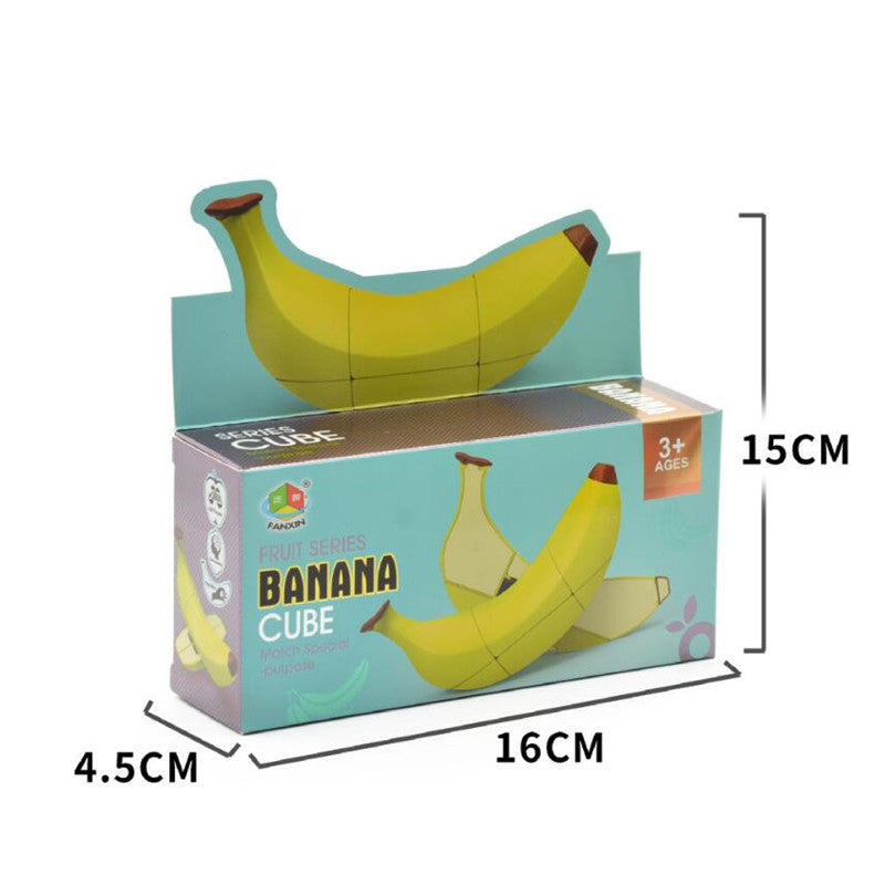Fidtoy Fruit Twist Cube Puzzle, Jouet pour Enfants de 3 Ans et Plus, Casse-tête Coloré en Forme de Banane pour la Coordination Œil-Main, la Mémoire, la Pensée Spatiale et la Résolution de Problèmes