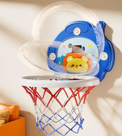 Fidtoy Mini Indoor Basketball Hoop Scoring Pretend Play Kit for Kids Active Indoor Sports Game