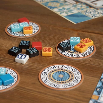 Fidtoy Tile Placement Strategy Board Game for Kids & Families – Mosaic Pattern Building, Spatial Reasoning & Tactical Family Game Night Fun