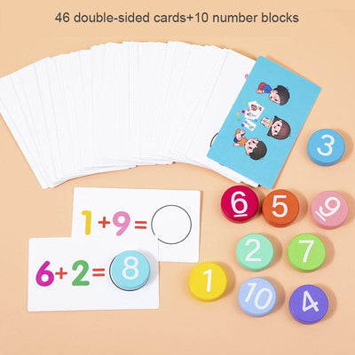 Fidtoy Wooden Numerical Operations Learning Set – Math Toy for Kids 3+
