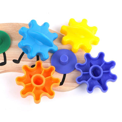 Fidtoy Rainbow Caterpillar Gear Toy for Toddlers – Color Matching & Fine Motor Learning Toy