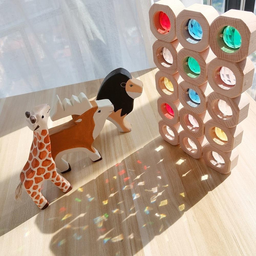 Wooden Gem Blocks