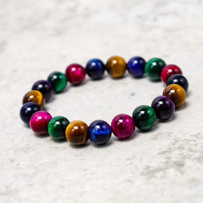 Foviel Tigerauge löst Mut Armband