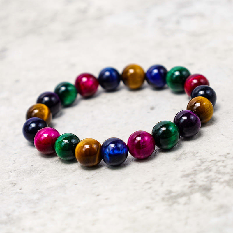 Foviel Tigerauge löst Mut Armband