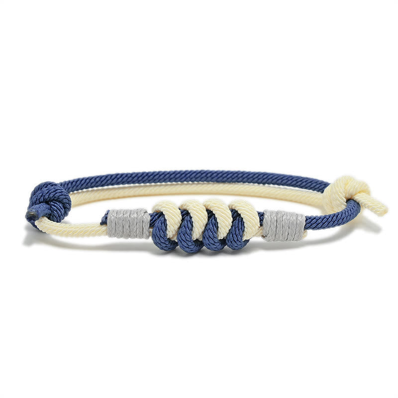 Buddha Stones Simple Design King Kong Knot Strength Braid String Bracelet Bracelet BS RoyalBlue(Bracelet Size 15-25cm)