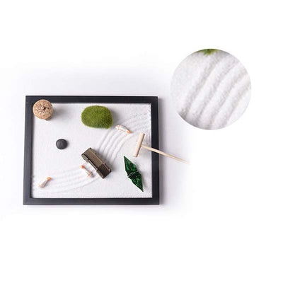Buddha Stones Koi Fish Small Bridge Grass Landscape Peace Meditation Zen Garden Decoration Decorations BS 8