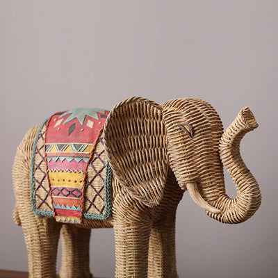 Buddha Stones Elephant Resin Wisdom Wealth Home Decoration Decorations BS 9