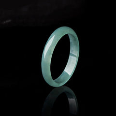 Buddha Stones Natural Jade Prosperity Protection Ring Ring BS 20mm