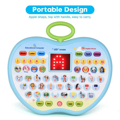 Fidtoy Ordinateur Éducatif Apple avec Écran LED pour Enfants