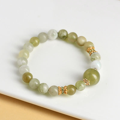 Buddha Stones Green Grape Color Jade Abundance Bracelet Bracelet BS 7