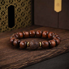 Buddha Stones Natural Rosewood Compassion Bracelet Bracelet BS Rosewood