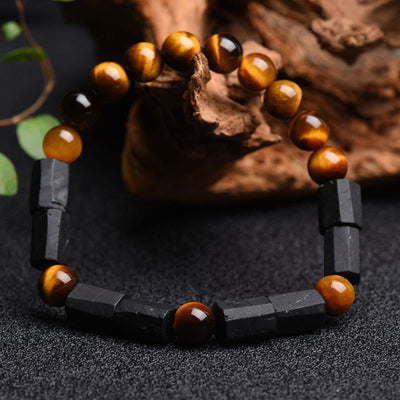 Buddha Stones "May Confidence Guide Your Way" Black Tourmaline Bracelet Includes Gift Message Card - image 5