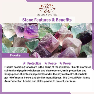 Buddha Stones Natural Fluorite Gold Sheen Obsidian Fox Pendant Protection Necklace Necklaces & Pendants BS 5