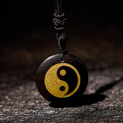 Buddha Stones Various Crystal Amethyst Tiger Eye Green Aventurine Yin Yang Spiritual Necklace Pendant Necklaces & Pendants BS 14