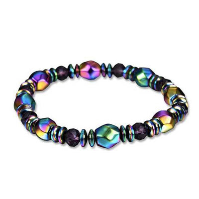 Buddha Stones Rainbow Hematite Wellness Bracelet Bracelet BS 3