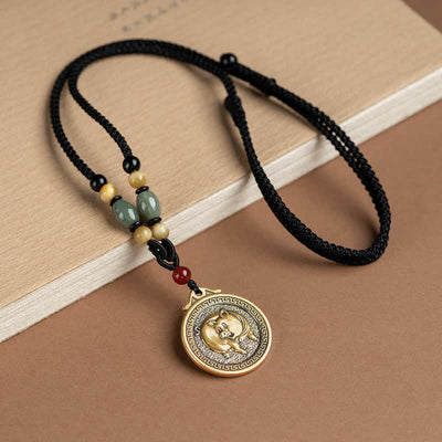 12 Chinese Zodiac Blessing Wealth Fortune Necklace Pendant Necklaces & Pendants BS Pig