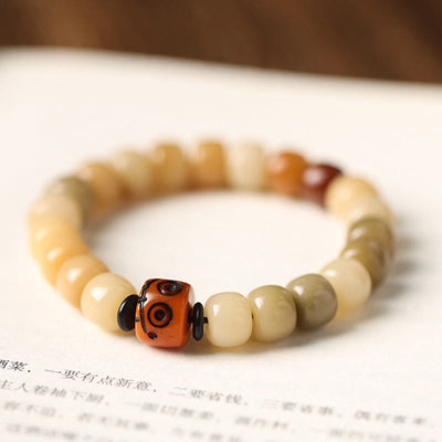 Buddha Stones Natural Bodhi Seed The Lord of the Corpse Forest Om Mani Padme Hum Wisdom Bracelet Bracelet BS 12