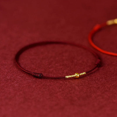FREE Today: Provide Support Golden Bead Protection Braided Rope Bracelet Anklet FREE FREE 1