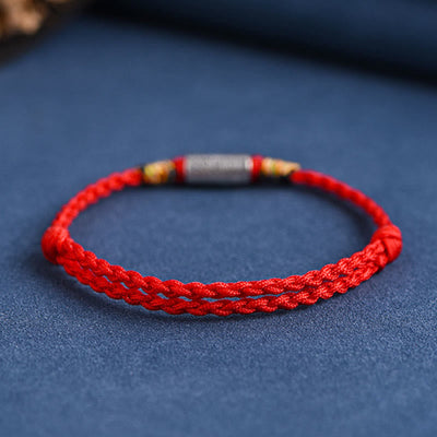 Foviel Handcrafted 925 Sterling Silver Everything Goes Well Design Protection Strength Bracelet Anklet