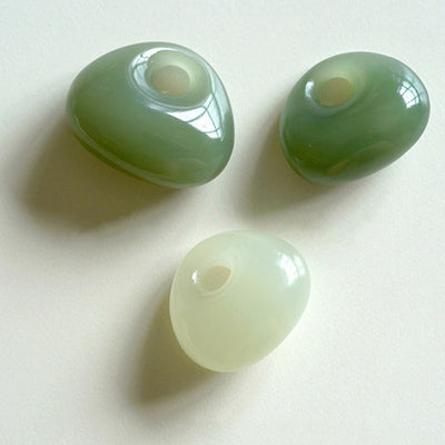 Buddha Stones Natural Jade Luck Prosperity Necklace Pendant (Random Color) Necklaces & Pendants BS 10