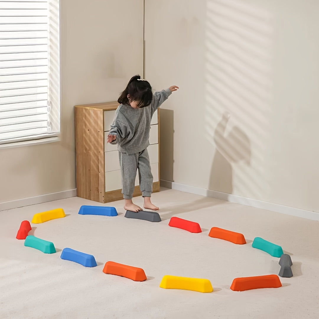 Ensemble de pierres d'équilibre colorées Fidtoy pour développer la motricité fine et la coordination des tout-petits