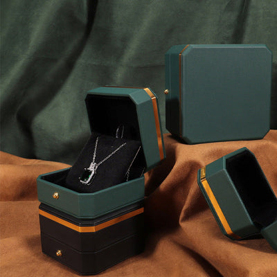 Buddha Stones Jewelry Storage Box PU Leather Gift Box - image 1