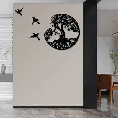Buddha Stones Tree of Life Birds Creation Wall Art Wall Art BS 50*50cm