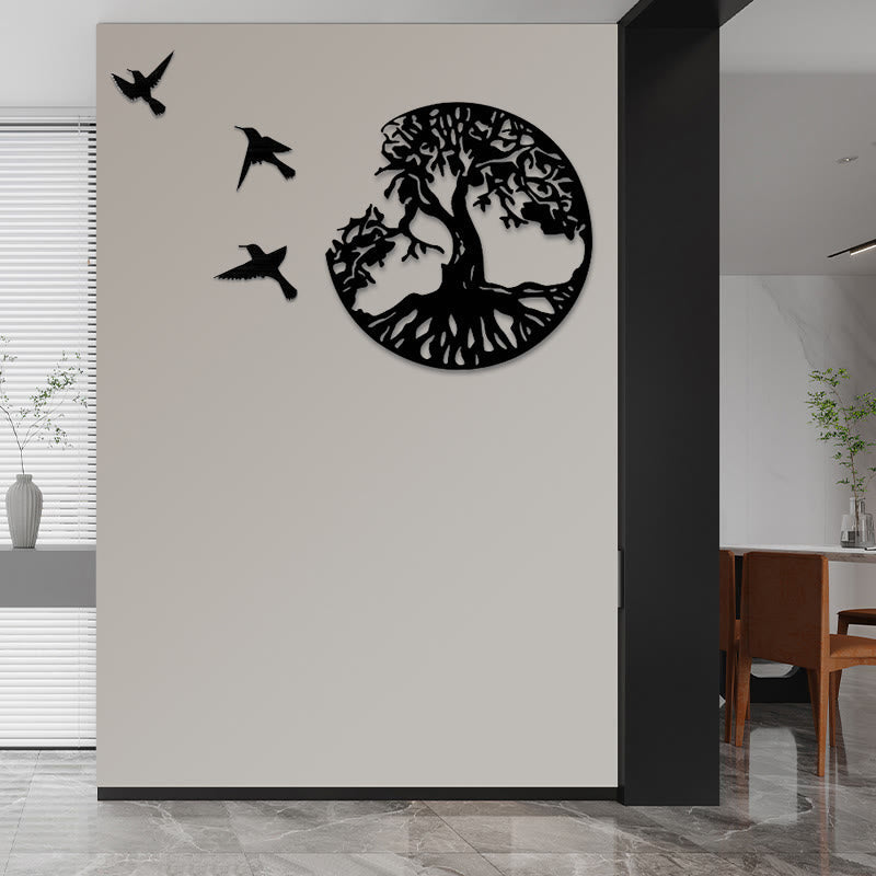 Buddha Stones Tree of Life Birds Creation Wall Art Wall Art BS 50*50cm