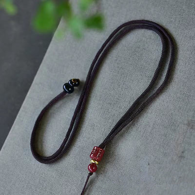 Buddha Stones Koi Fish Peace Buckle Copper Wealth Luck Necklace Pendant Necklaces & Pendants BS 7