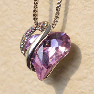 Buddha Stones Love Heart Birthstone Healing Energy Necklace Pendant Necklaces & Pendants BS 24