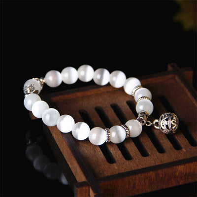 Bracelet porte-bonheur œil de chat tibétain Foviel