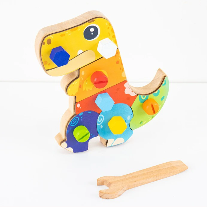 Dino Screwdriver Board™ - Draai & Ontdek - Sensorisch Speelgoed