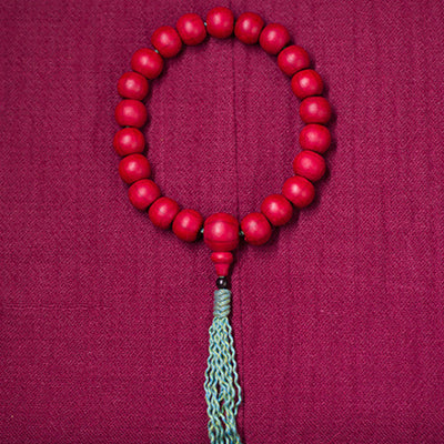 Buddha Stones Abelia Biflora Wood Warding Off Evil Spirits Wrist Mala Wrist Mala BS 10