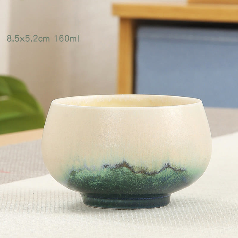 Buddha Stones Creative Green Ceramic Teacup Kung Fu Tea Cups Cup BS 5