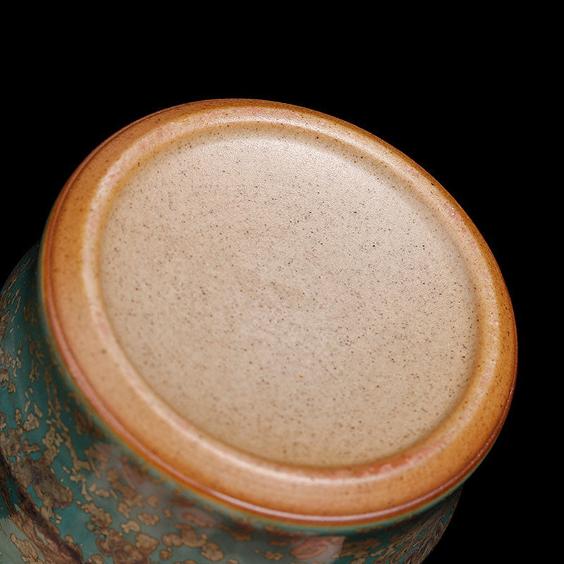 Buddha Stones Kiln Change Ceramic Bamboo Design Teacup Kung Fu Tea Cup Cup BS 4