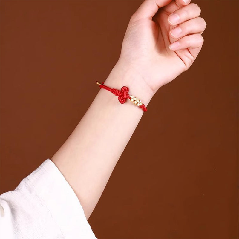 Buddha Stones Handmade Wenchang Knot Luck Strength Braided Rope Bracelet Bracelet BS 7
