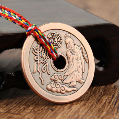 Buddha Stones Taoism Yin Yang Symbol Protection Pendant Decoration Amulet Decorations BS Brown Lord Lao Zi