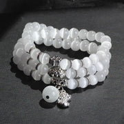 Bracelet triple tour support PiXiu œil-de-chat Foviel