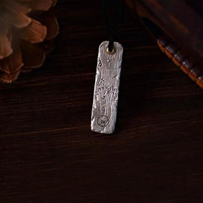 Buddha Stones Making A Fortune Chinese Character Copper Coin Wealth Necklace Pendant - image 6