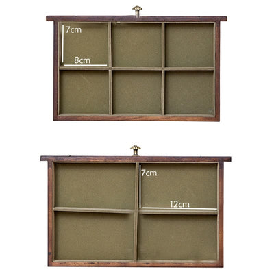 Buddha Stones Retro Solid Wood Jewelry Box Four-Layer Wooden Jewelry Storage Box Jewelry Box BS 9