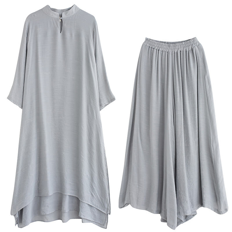 Ensemble de vêtements pour femmes Foviel, motif simple, pour la méditation, la prière, la pratique spirituelle, le zen et le yoga