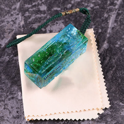 Buddha Stones Feng Shui Handmade Liuli Crystal Art Piece Home Office Decoration Decorations BS 3