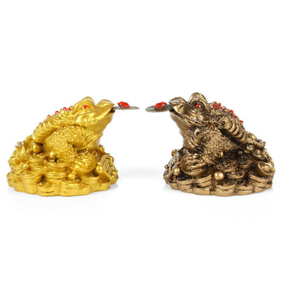 Décoration grenouille porte-bonheur Foviel Feng Shui
