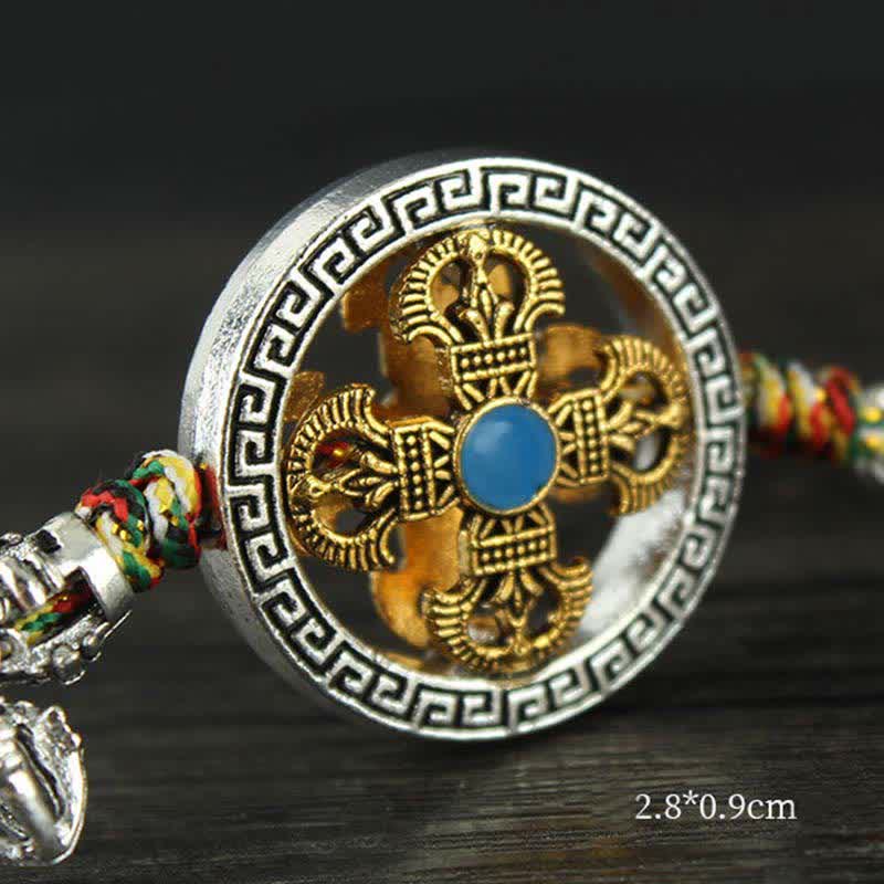 Buddha Stones Tibet Om Mani Padme Hum Vajra Dorje Spiritual Car Hanging Decoration Car Hanging Decoration BS 4