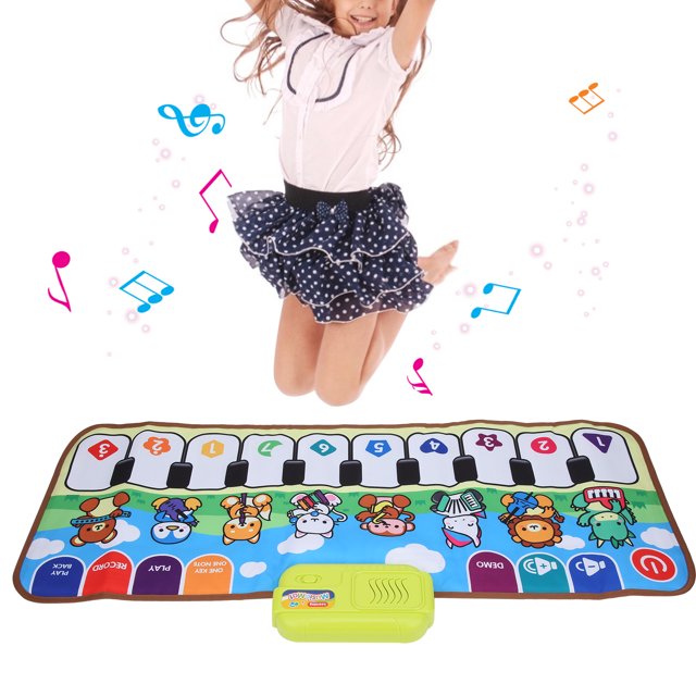 Fidtoy Piano Music Mat – Musical Floor Play Mat for Babies and Kids