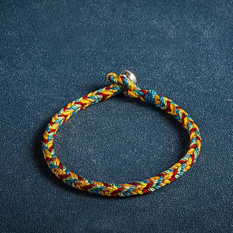 Buddha Stones "May you be safe and sound all year round" Lucky Multicolored Bracelet Bracelet BS 3