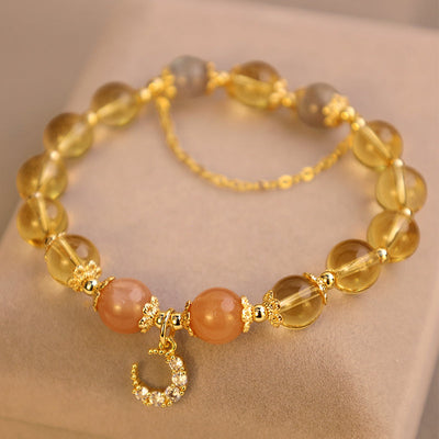 Buddha Stones Blessed Moon Citrine Abundant Energy Bracelet Bracelet BS 1