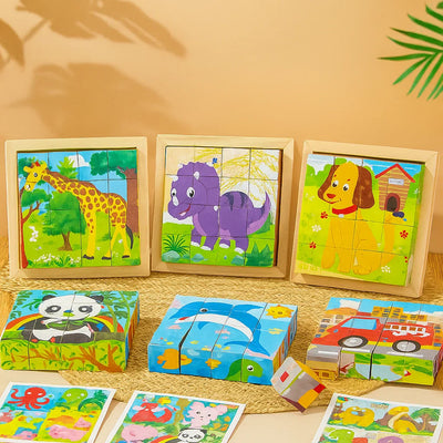 CubePuzzle – Ludique et éducatif – Puzzle 3D en bois